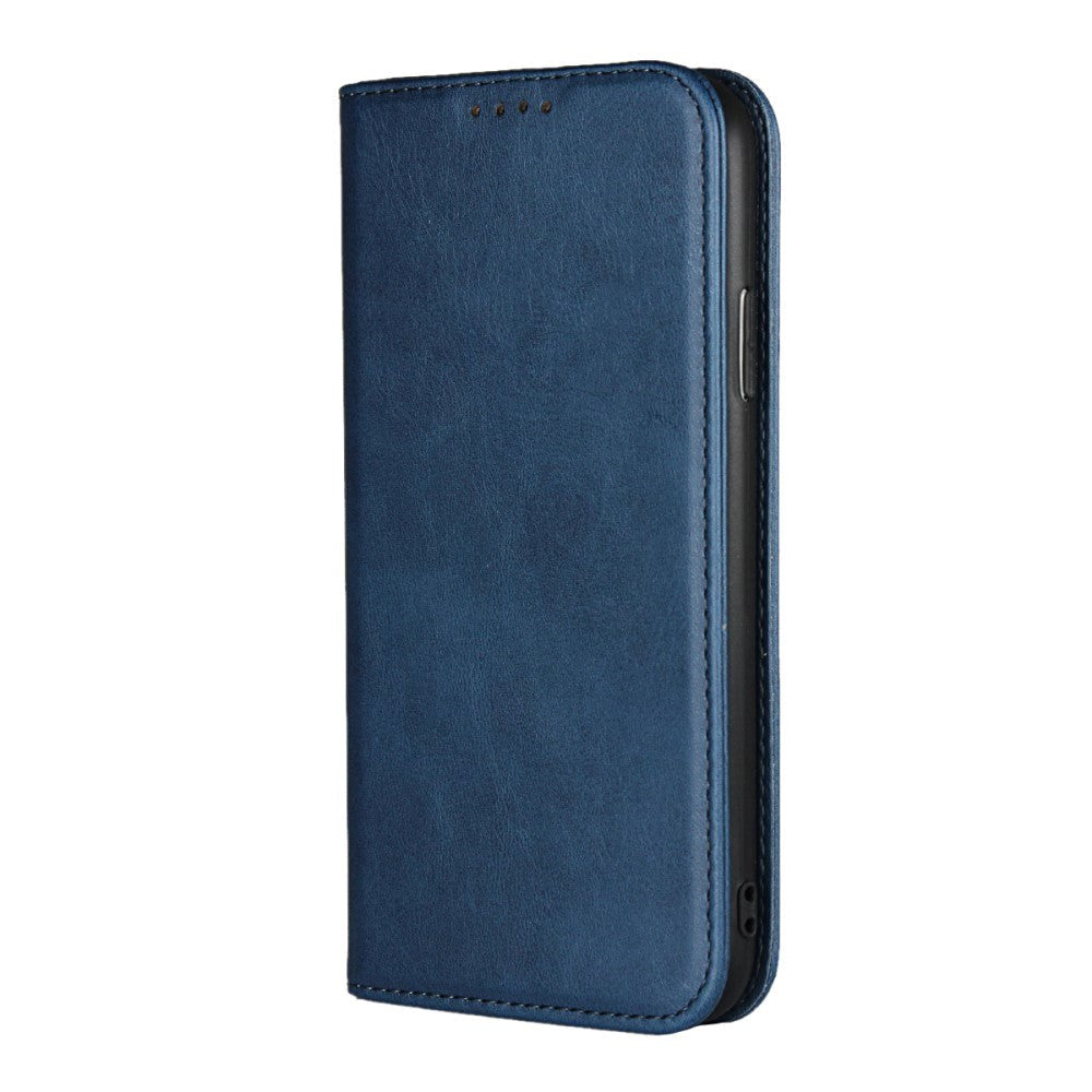 iPhone XR Smart Læder Flip Cover m. Pung - Blå