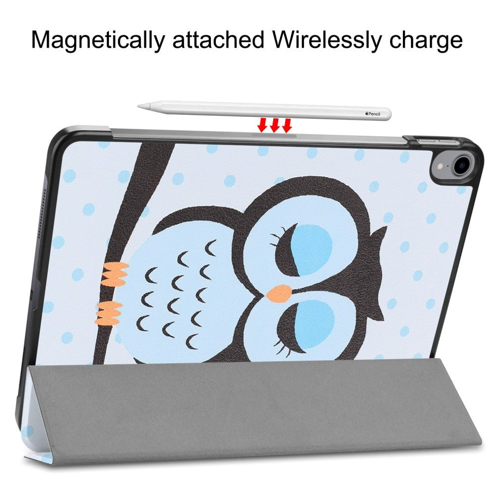 iPad Pro 11" (2018) Læder Cover m. Tri-fold Stand - Blue Owl