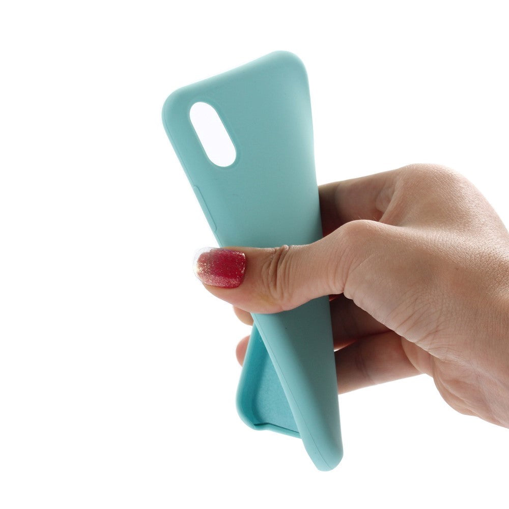 iPhone X / XS Soft Silicone Cover - Cyan Vol. 2