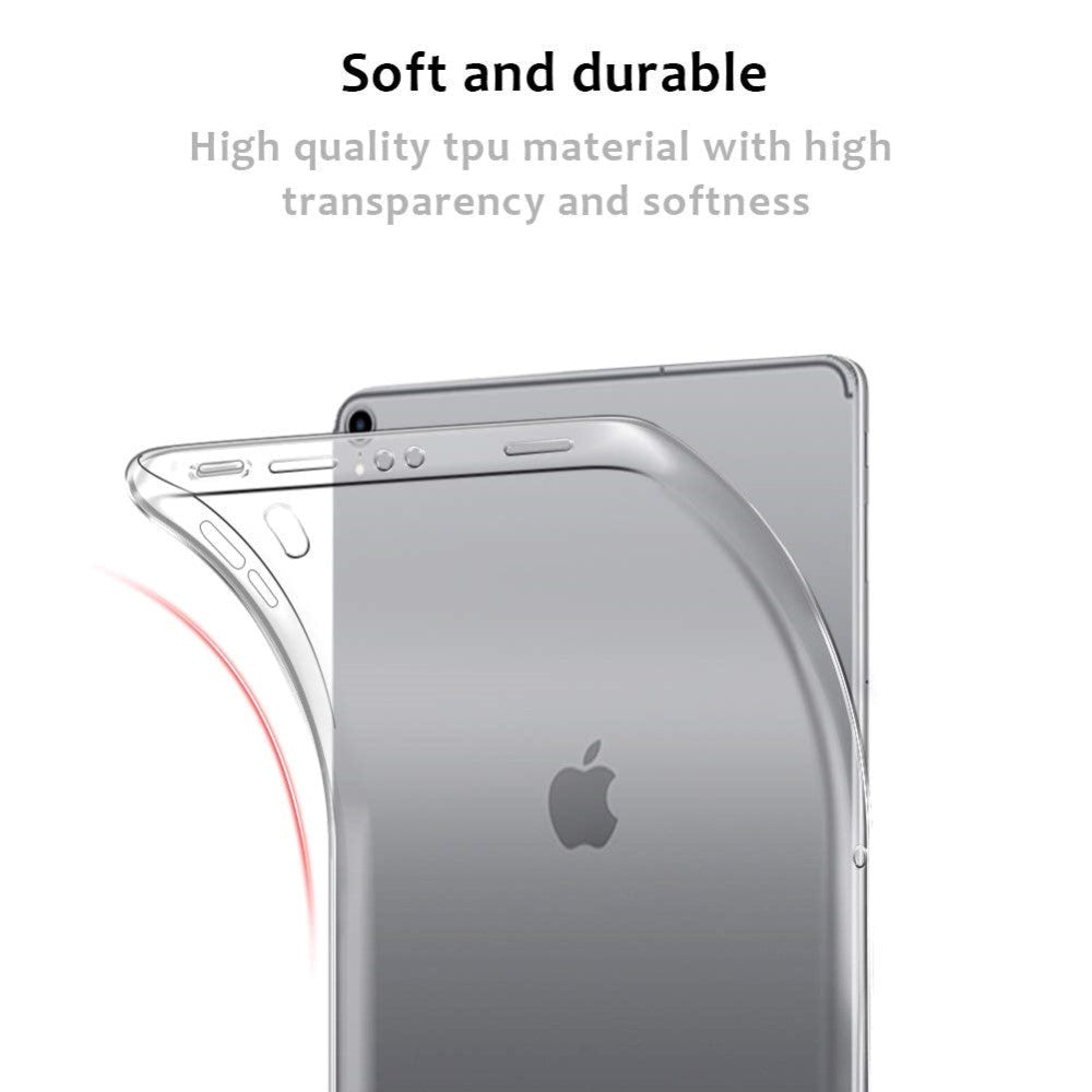 iPad Air 10.9-11" (2025-2020) / Pro 11" (2022-2018) Cover - Clear TPU Cover - Gennemsigtig
