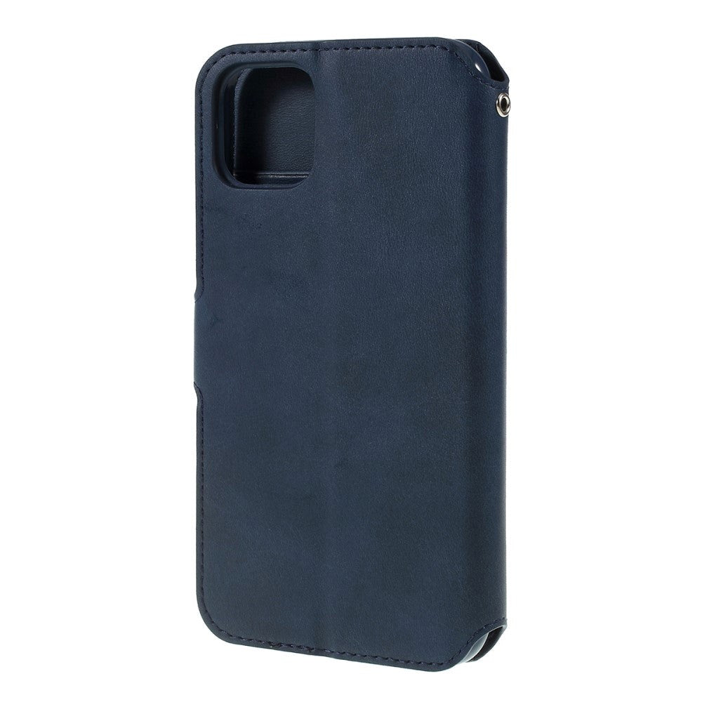 Apple iPhone 11 AZNS Læder Cover m. Kortholder - Blå