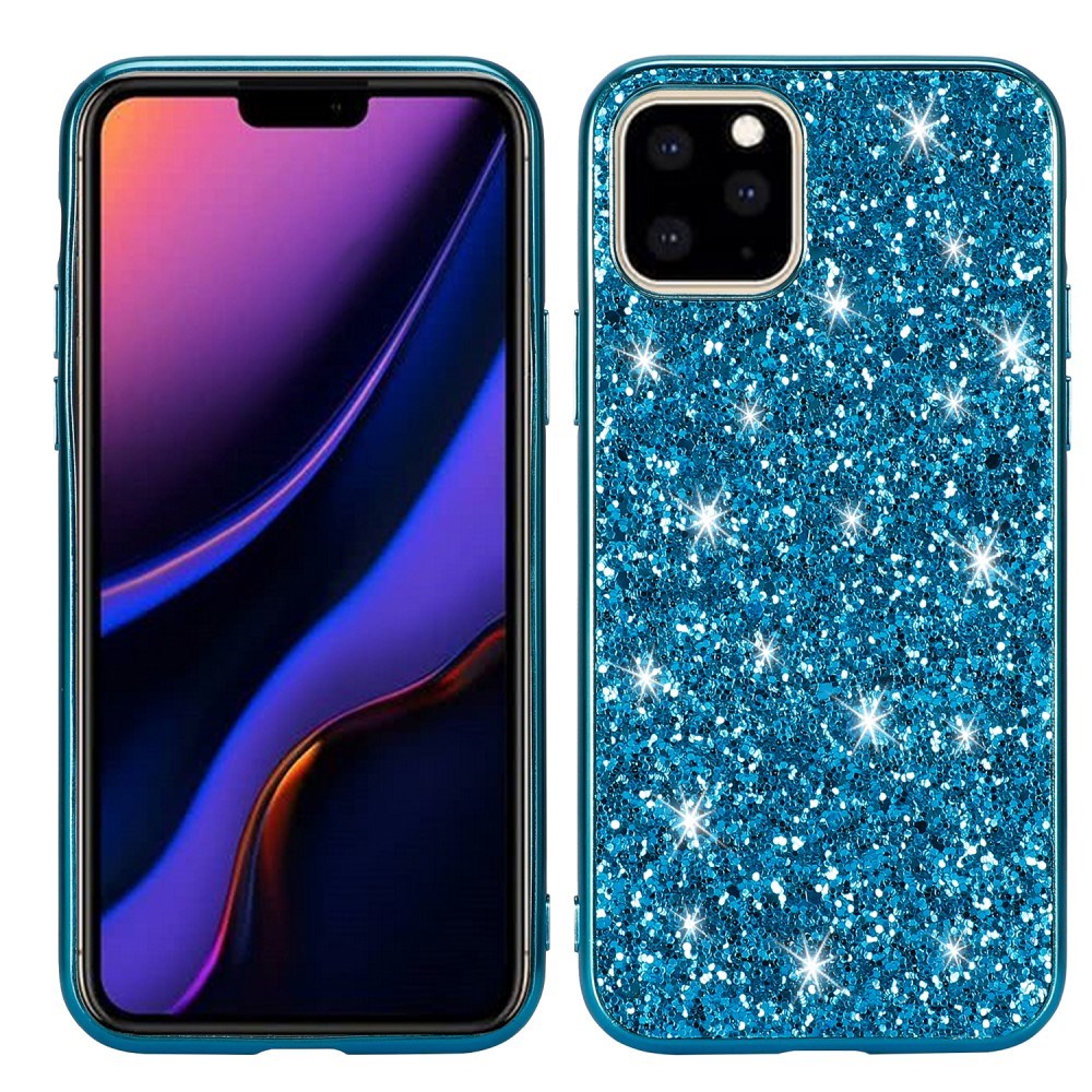 EIDERWOOD iPhone 11 Pro Max Glitter Hybrid Bagside Cover - Blå