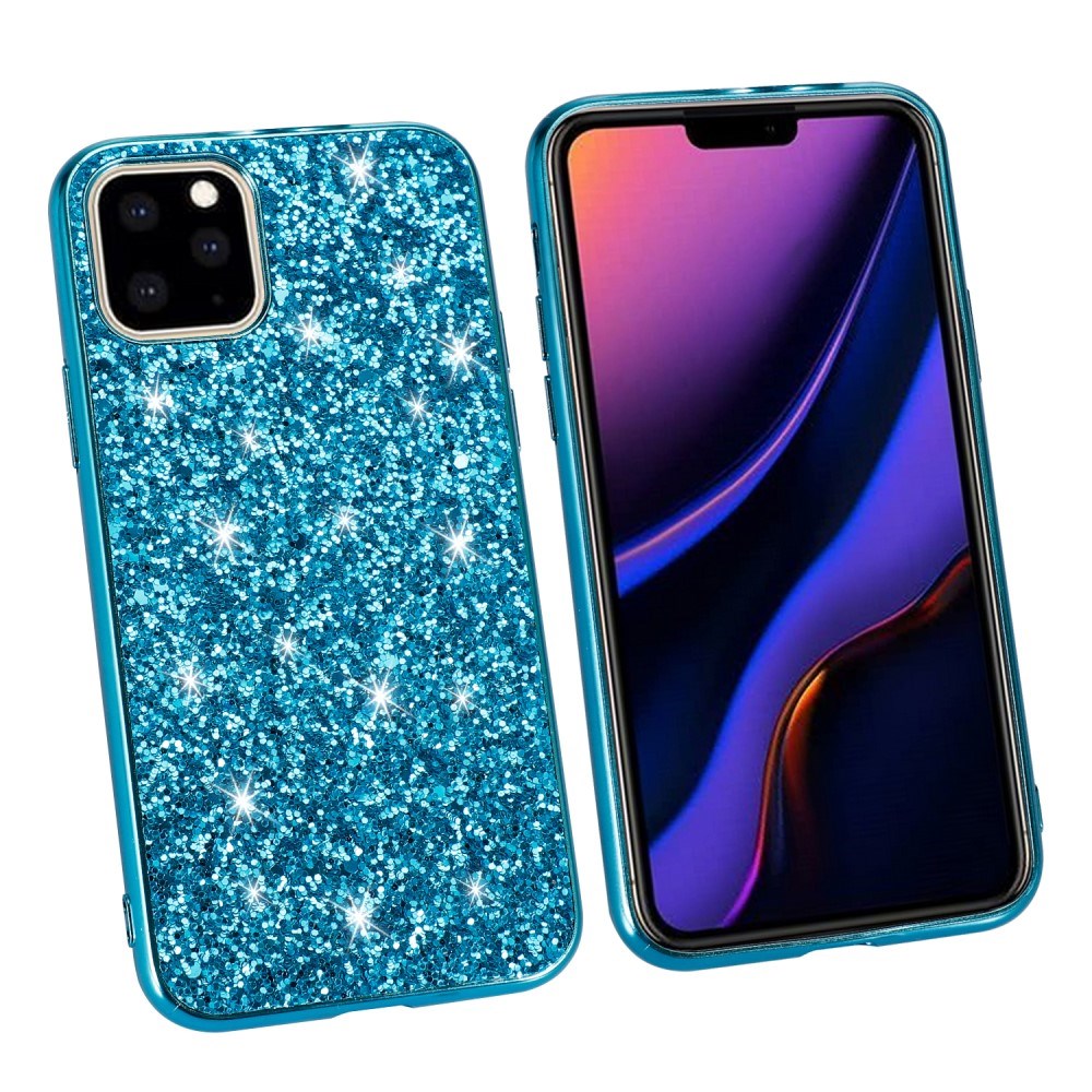 EIDERWOOD iPhone 11 Pro Max Glitter Hybrid Bagside Cover - Blå