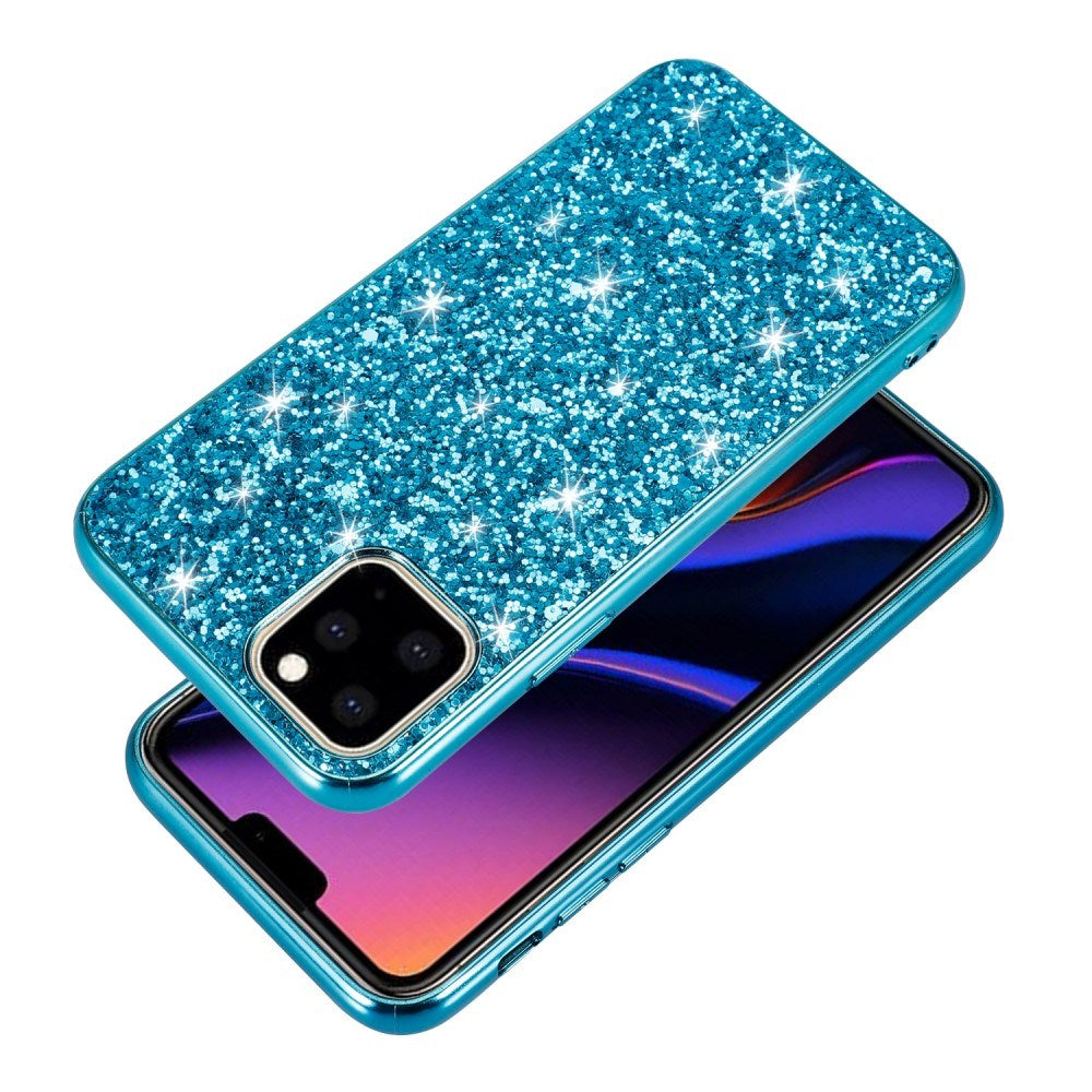 EIDERWOOD iPhone 11 Pro Max Glitter Hybrid Bagside Cover - Blå