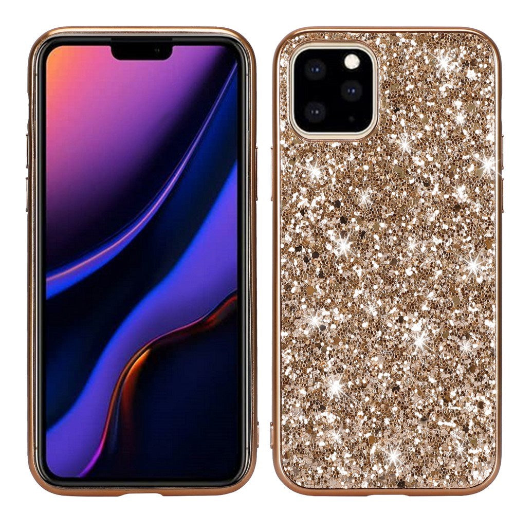 EIDERWOOD iPhone 11 Pro Max Glitter Hybrid Bagside Cover - Guld