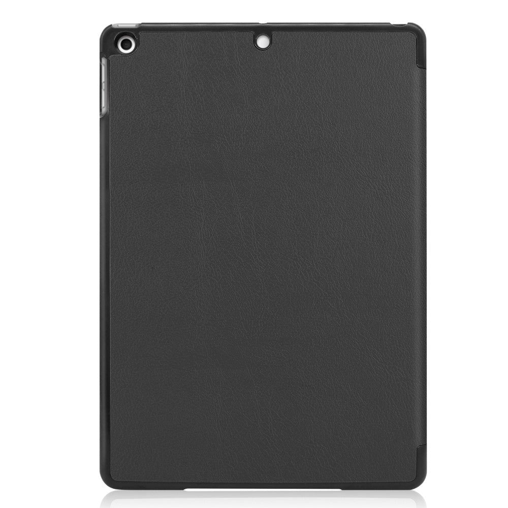 Apple iPad 10.2" (2021 / 2020 / 2019) Læder Flip Cover m. Stand - Sort