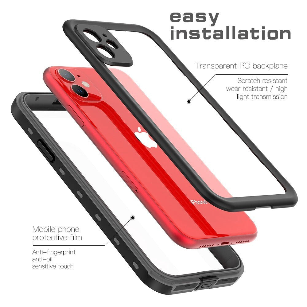 iPhone 11 Redpepper IP68 Vandtæt Cover - Sort