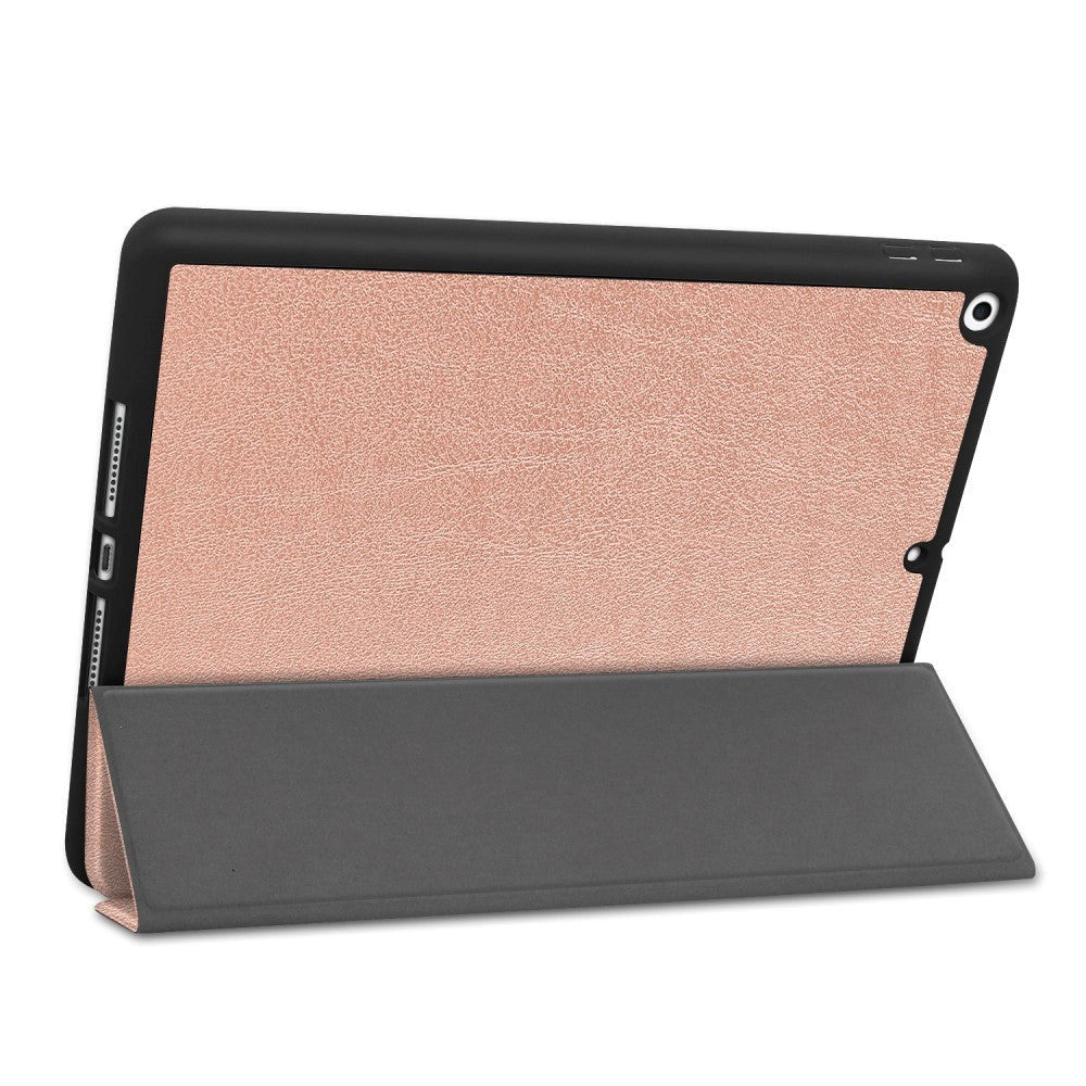 Apple iPad 10.2" (2021 / 2020 / 2019) Flip Cover m. Holder Til Apple Pencil - Rose Gold