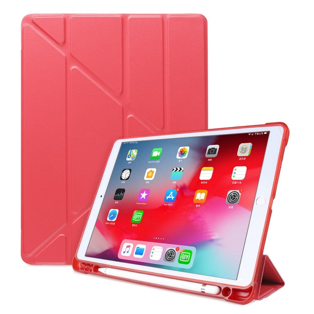iPad 10.2" (2021 / 2020 / 2019) / iPad Pro 10.5 / iPad Air (2019) Cover - Fleksibelt Origami Cover - Rød