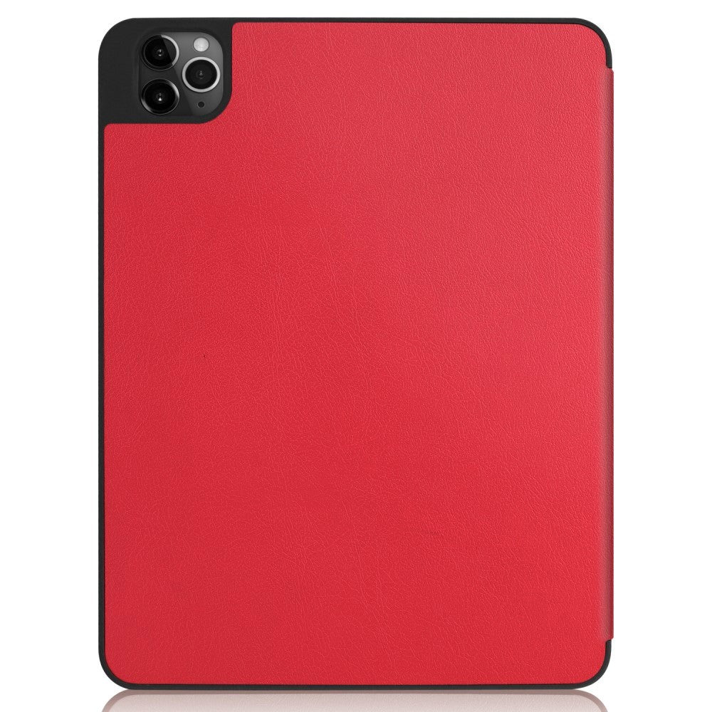 iPad Pro 11" (2022/2021/2020/2018) / iPad Air (2022/2020) Tri-fold Læder Cover m. Stander & Wake-Up - Rød