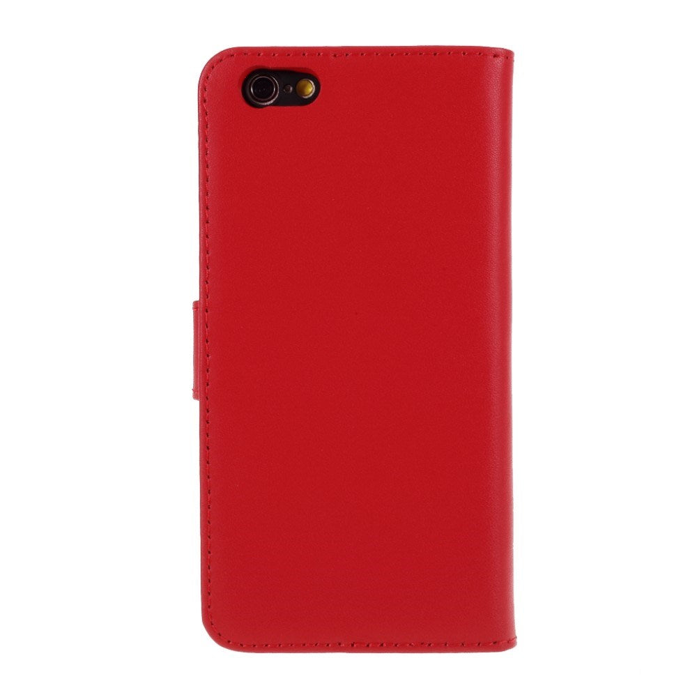 EIDERWOOD iPhone 6 Plus / 6 (s) Plus Læder Flip Cover m. Pung - Rød