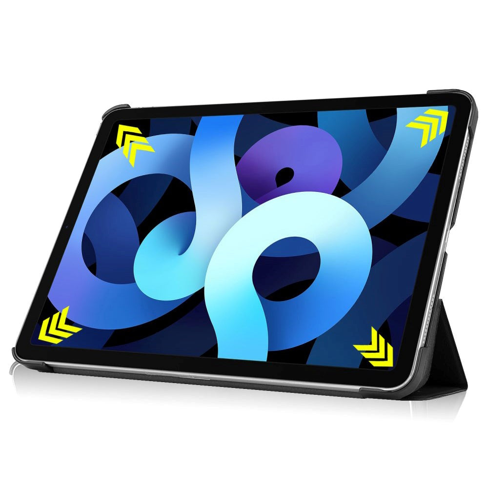 EIDERWOOD iPad Air 10.9-11" (2025-2020) Læder Flip Cover m. Stylus Pen Holder & Tri-Fold - Hvid