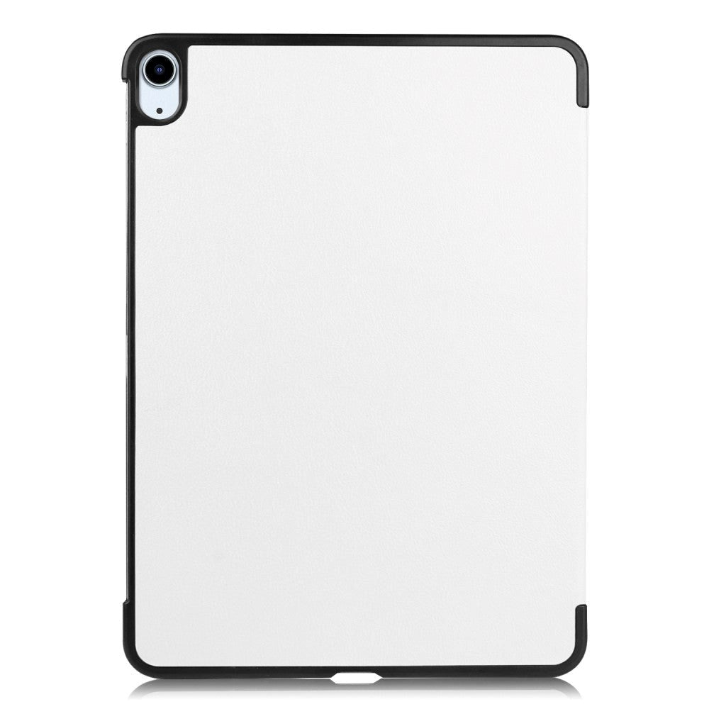 EIDERWOOD iPad Air 10.9-11" (2025-2020) Læder Flip Cover m. Stylus Pen Holder & Tri-Fold - Hvid