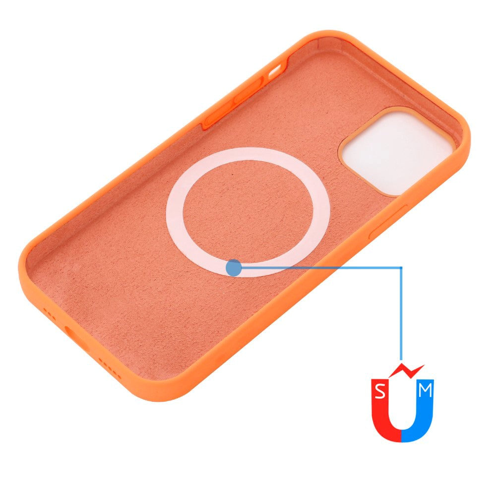 iPhone 12 / 12 Pro Silikone Case Orange MagSafe