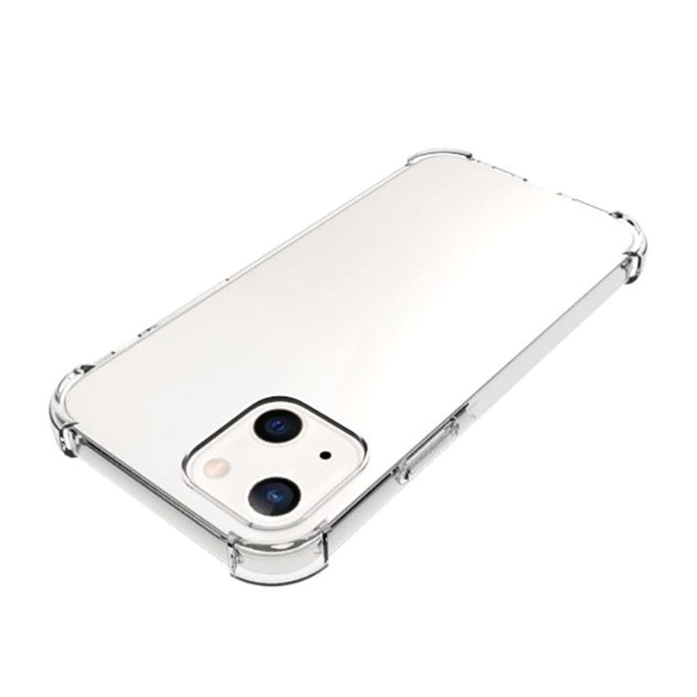 iPhone 13 Shock-Proof Fleksibel Plastik Cover - Gennemsigtig