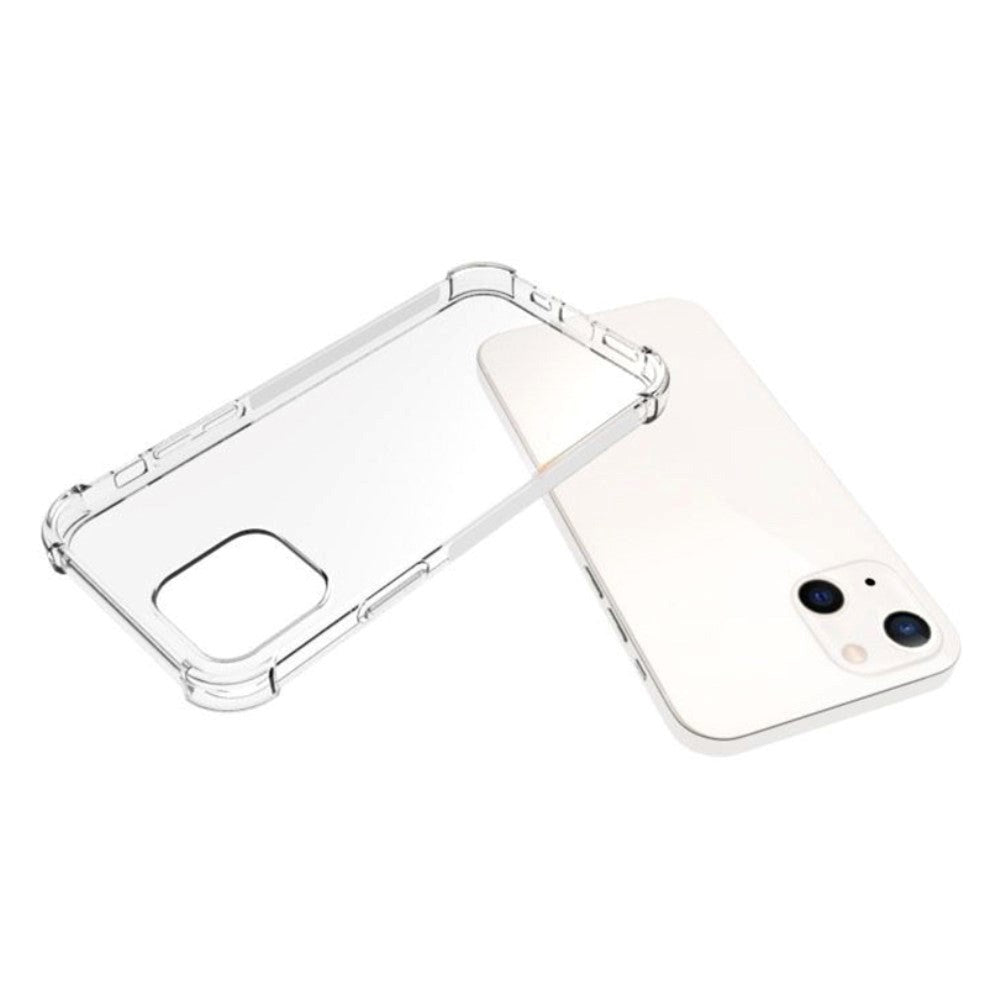 iPhone 13 Shock-Proof Fleksibel Plastik Cover - Gennemsigtig