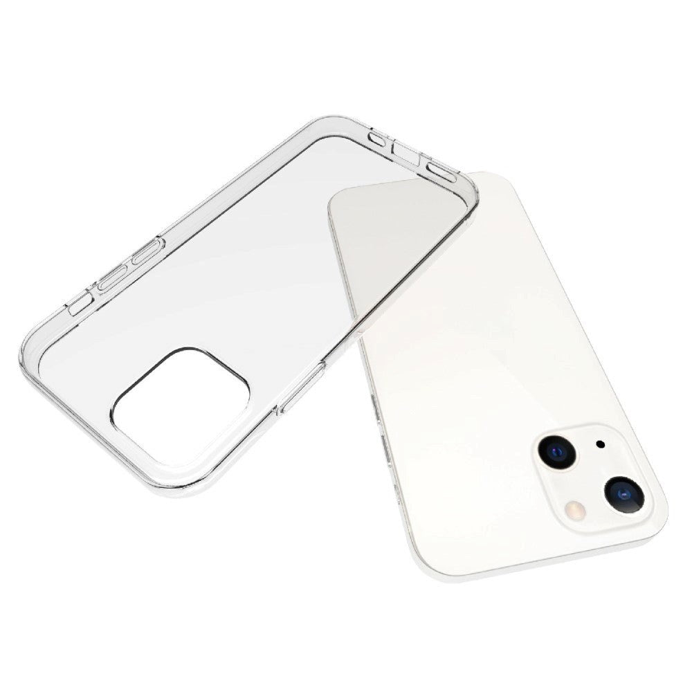 iPhone 13 Ultra Thin Fleksibel Plastik Bagside Cover - Gennemsigtig