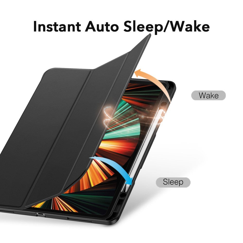 iPad Pro 12.9 (2022 / 2021 / 2020) ESR Rebound Plastik Flip Case- Sort