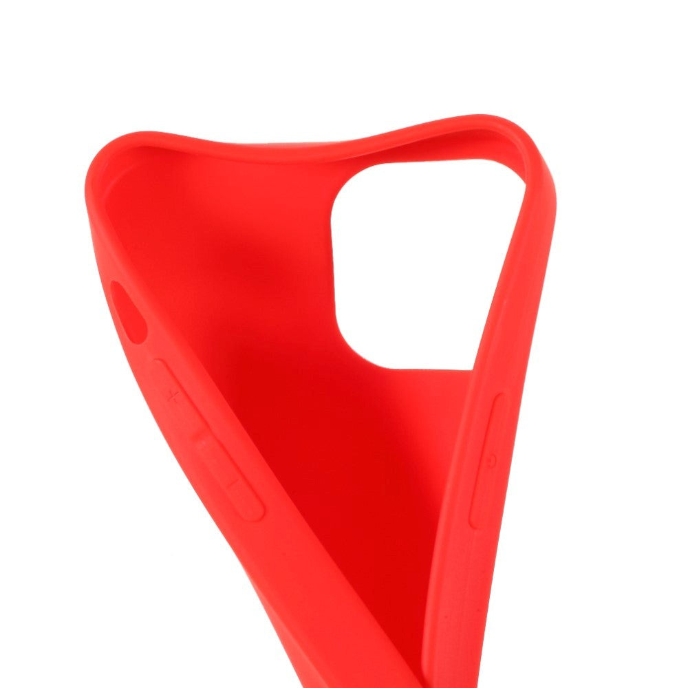 iPhone 13 Mini Fleksibelt Plastik Bagside Cover - Rød