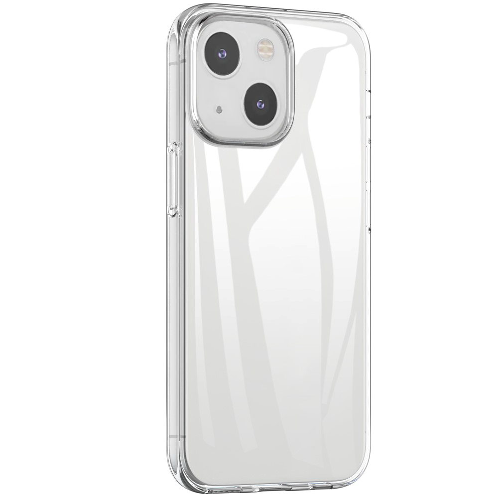 iPhone 13 Mini Fleksibel Plastik Bagside Cover - Gennemsigtig