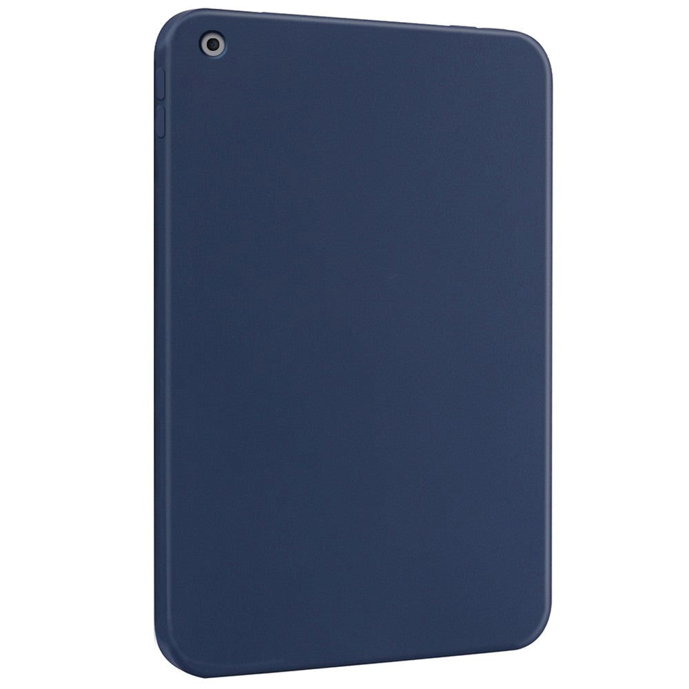 iPad 10.2" (2021 / 2020 / 2019) Liquid Silikone Shockproof Bagside Cover - Mørkeblå