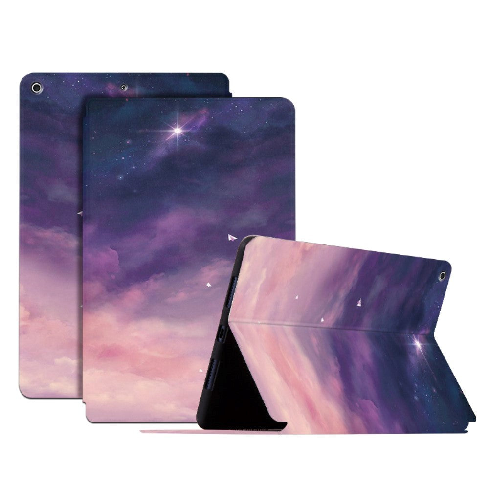 iPad 10.2" (2021 / 2020 / 2019) Tri-Fold Flip Cover m. Ståfunktion - Stjerne Drøm