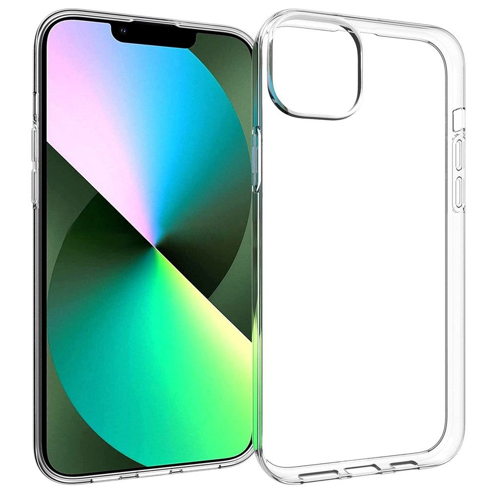 iPhone 14 Plus Ultra Thin Fleksibel Plastik Bagside Cover - Gennemsigtig