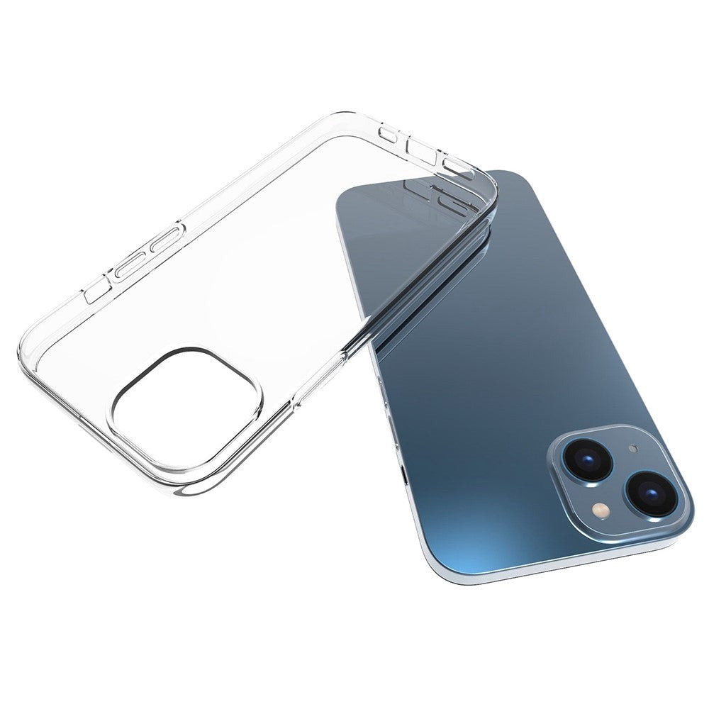 iPhone 14 Plus Ultra Thin Fleksibel Plastik Bagside Cover - Gennemsigtig