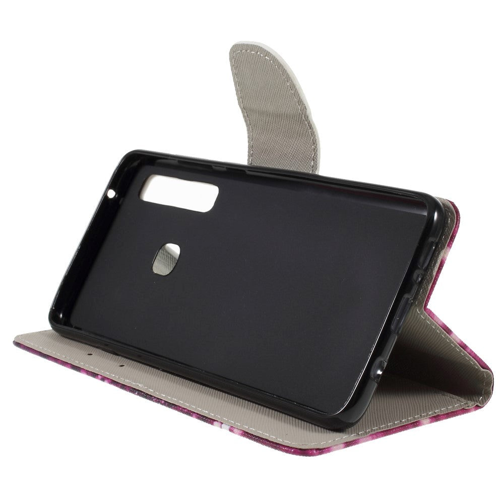 Samsung Galaxy A9 (2018) Læder Cover m. Pung "Keep Calm and Sparkle"