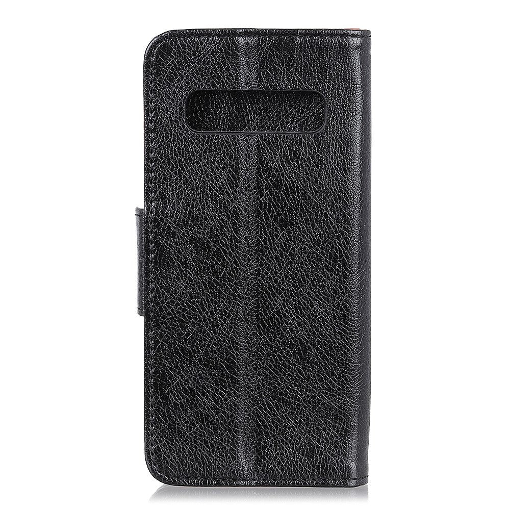Samsung Galaxy S10e Klassisk Læder Cover m. Pung Sort