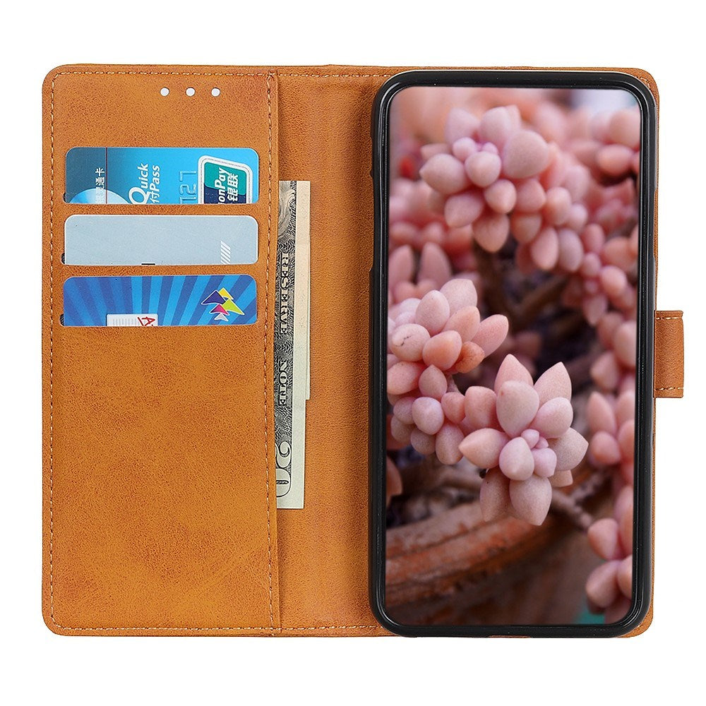EIDERWOOD - Samsung Galaxy A30s / A50 - Kunstlæder Flip Cover m. Kortholder & Ståfunktion - Brun