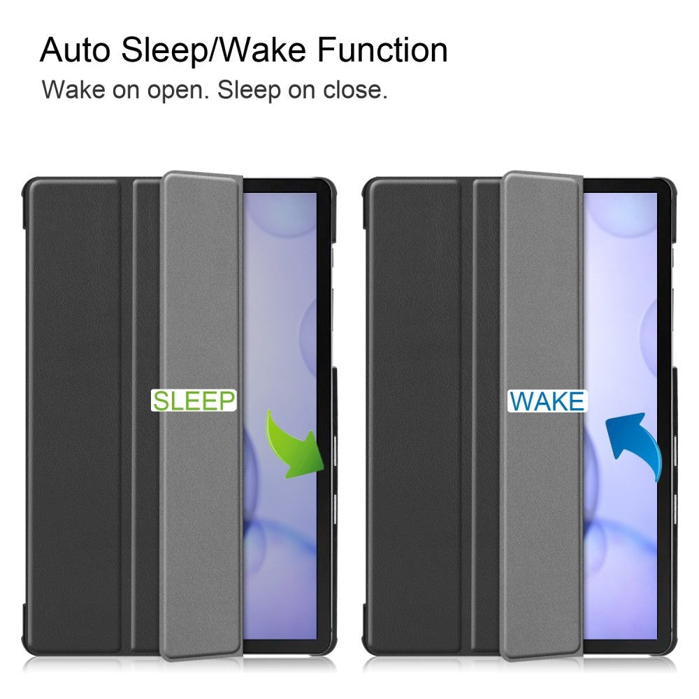 Samsung Galaxy Tab S6 Læder Cover m. Stand - Sort