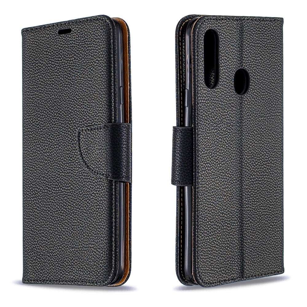 EIDERWOOD Samsung Galaxy A20s Kunstlæder Flip Cover m. Pung & Ståfunktion - Sort