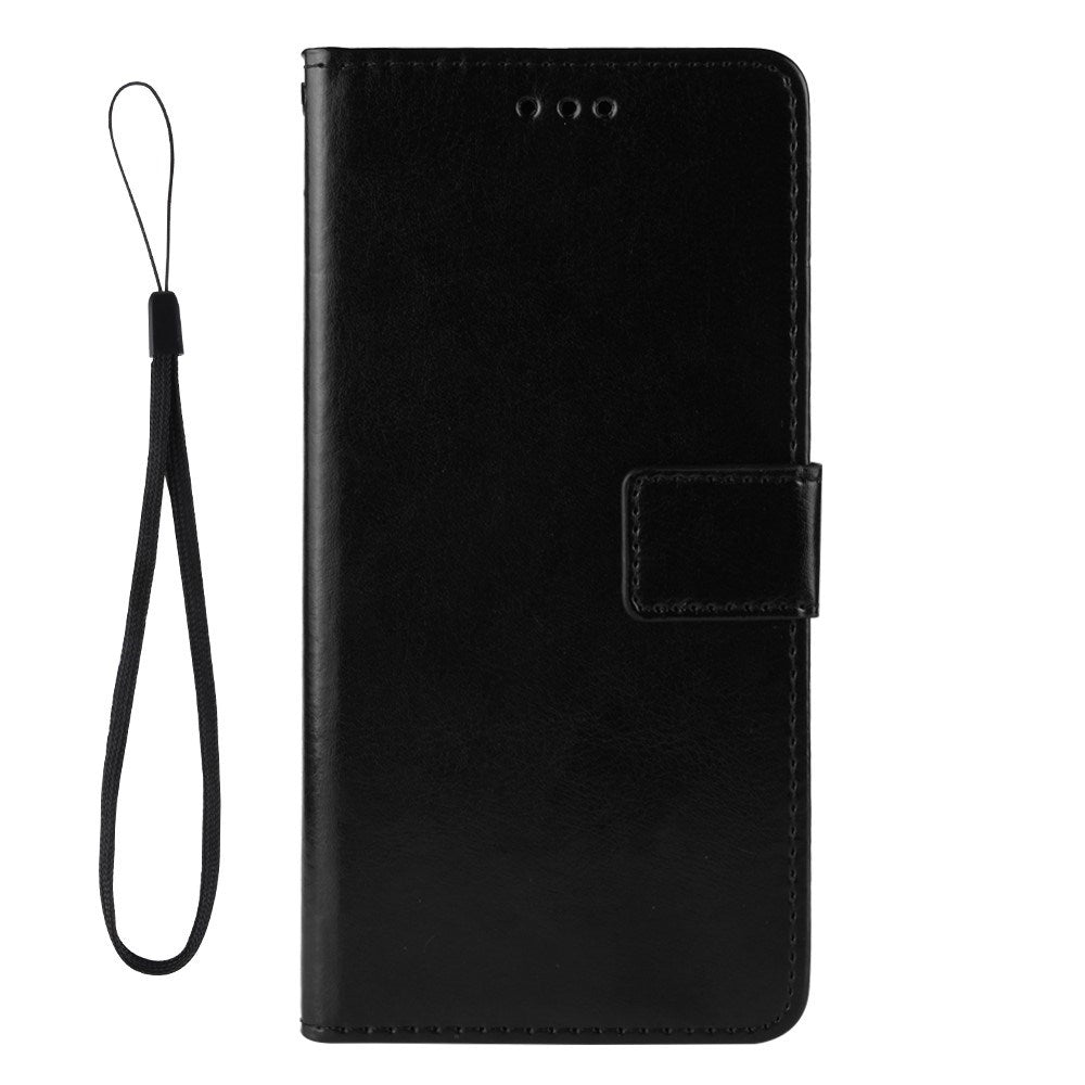 Samsung Galaxy Xcover Pro - EIDERWOOD Kunstlæder Flip Cover m. Strop - Sort