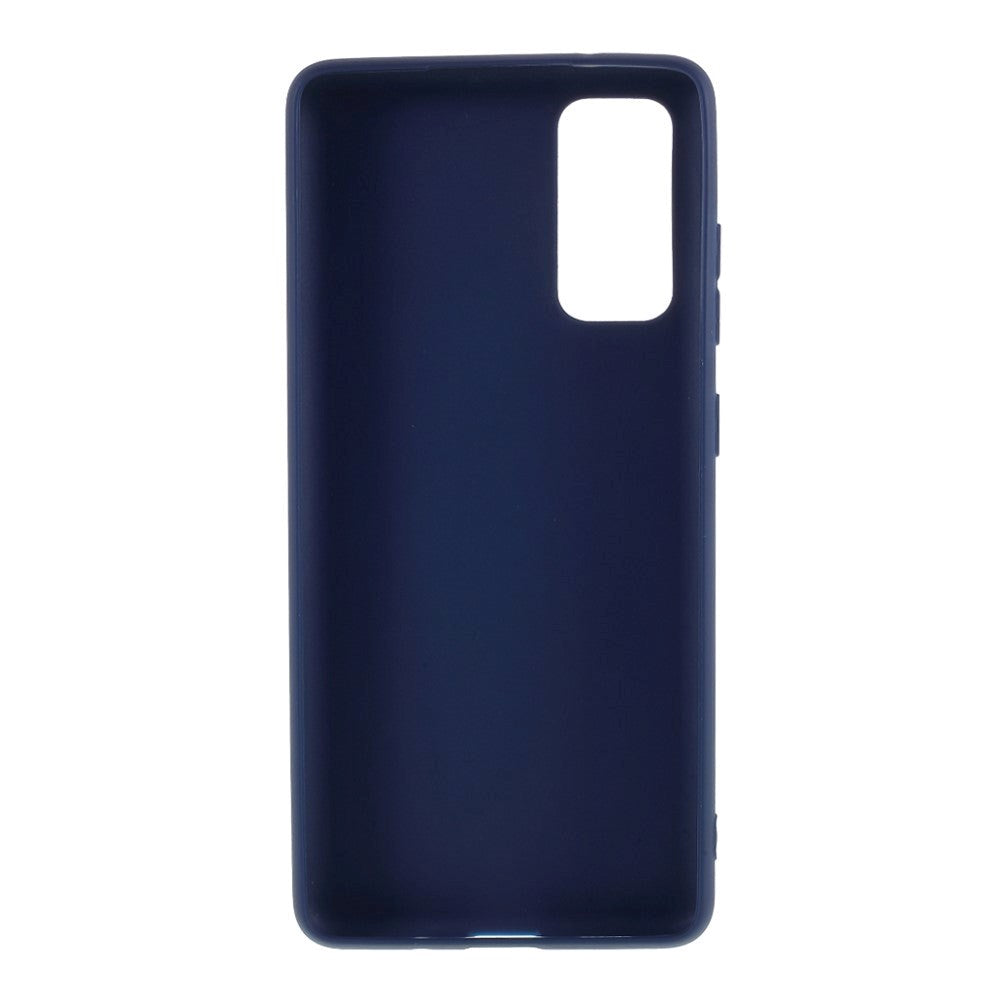 Samsung Galaxy S20 FE / S20 FE (5G) Mat Fleksibelt Bagside Cover - Blå
