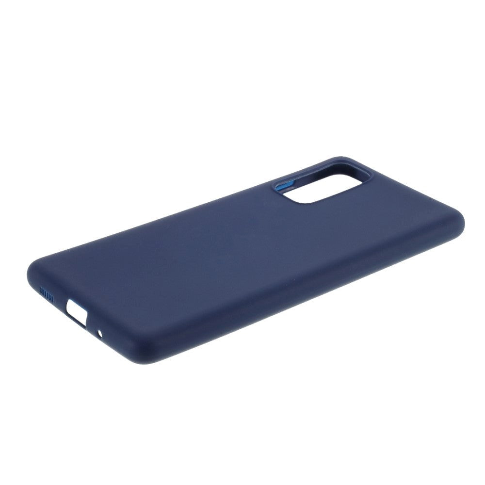 Samsung Galaxy S20 FE / S20 FE (5G) Mat Fleksibelt Bagside Cover - Blå
