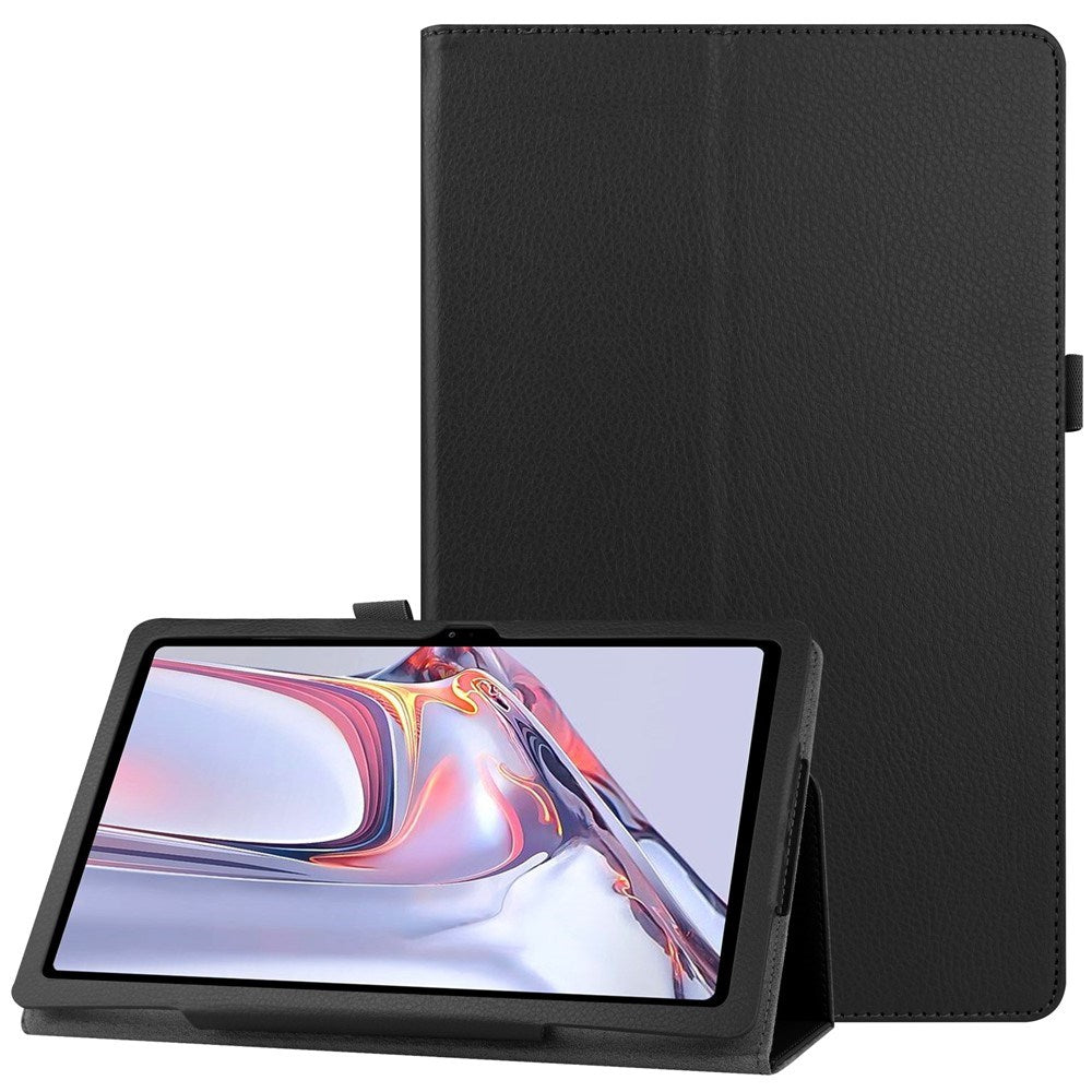Samsung Galaxy Tab A7 10.4" (2022 / 2020) EIDERWOOD Litchi Flipcover m. Ståfunktion - Sort