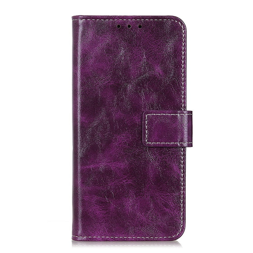 Samsung Galaxy S21 Minimalistisk Flip Cover m. Kortholder - Lilla