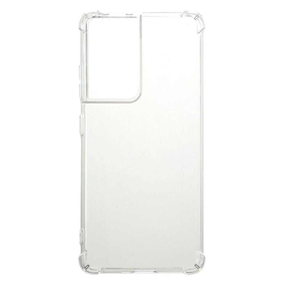 Samsung Galaxy S21 Ultra Fleksibelt TPU Plastik Cover - Gennemsigtig