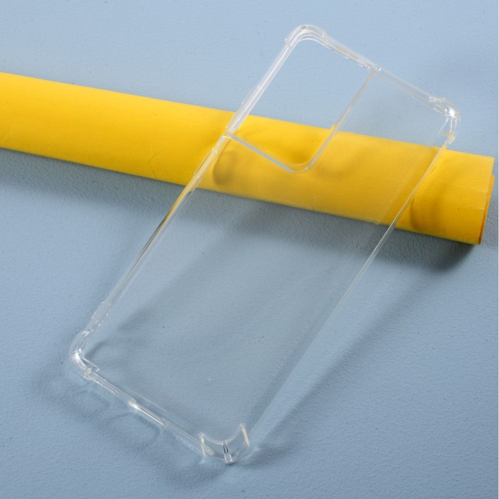 Samsung Galaxy S21 Ultra Fleksibelt TPU Plastik Cover - Gennemsigtig