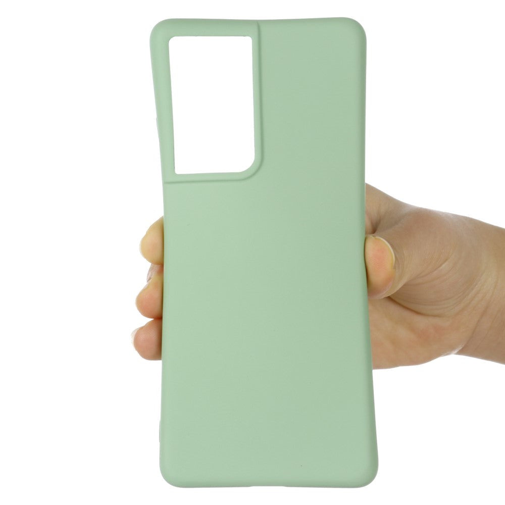 Samsung Galaxy S21 Ultra Liquid Silikone Cover - Grøn