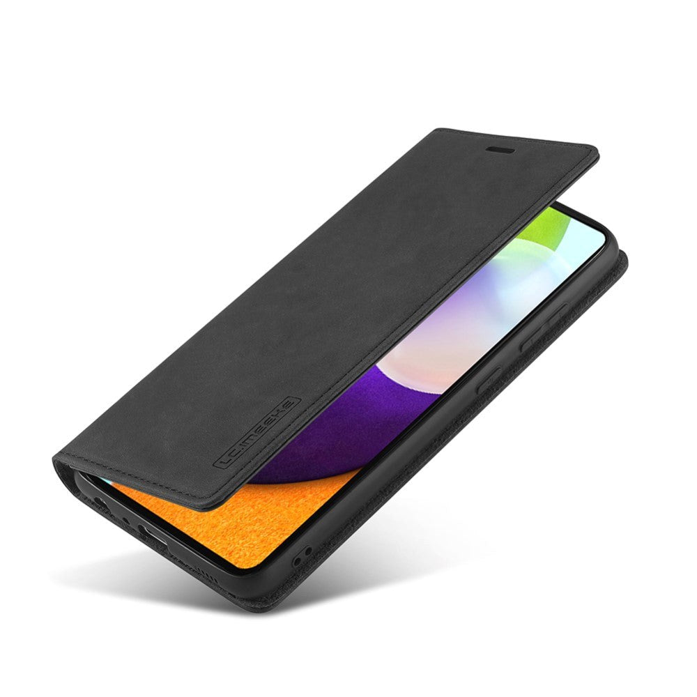 Samsung Galaxy A52s (5G) / A52 (4G / 5G) LC.IMEEKE Læder Cover Flip m. Pung - Sort