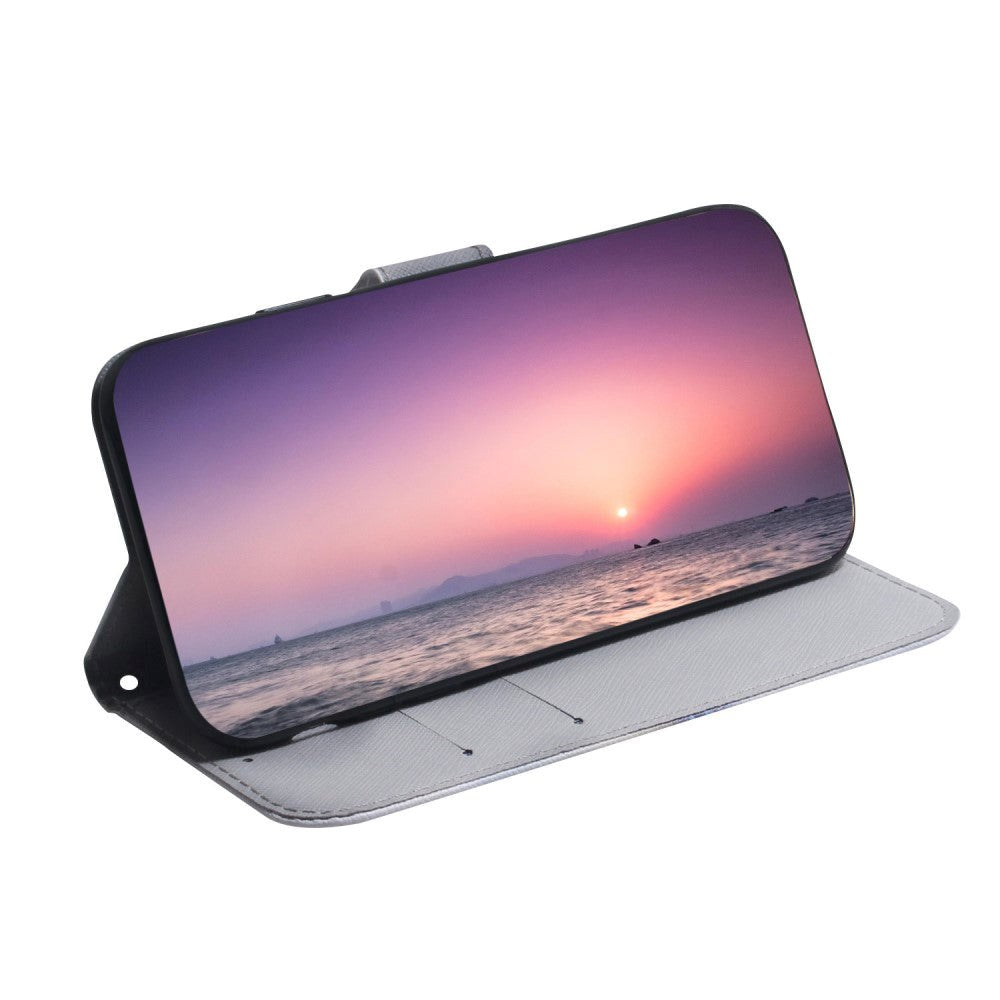 Samsung Galaxy S21 FE (5G) Læder Flip Cover m Pung - Træet i Natten