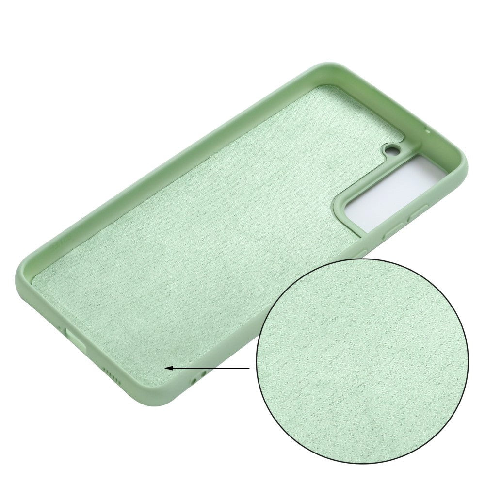 Samsung Galaxy S21 FE (5G) Liquid Silikone Bagside Cover - Grøn
