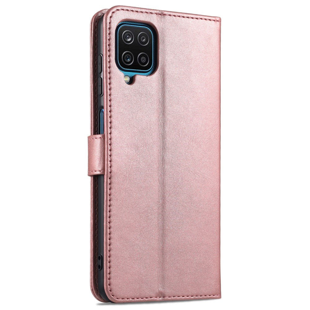 EIDERWOOD - Samsung Galaxy A12 - Kunstlæder Flip Cover m. Kortholder & Ståfunktion - Rose Gold