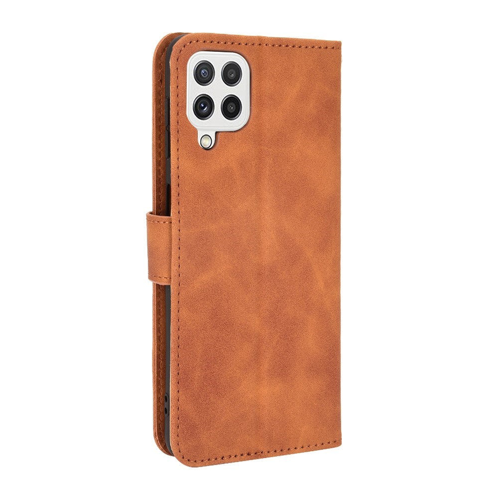 EIDERWOOD - Samsung Galaxy A22 (4G) - Kunstlæder Flip Cover m. Kortholder & Ståfunktion - Brun