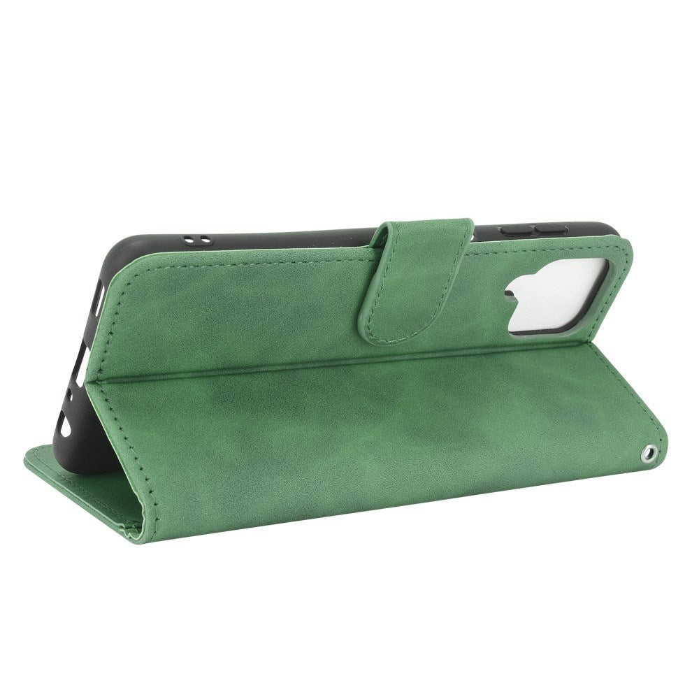 EIDERWOOD - Samsung Galaxy A22 (4G) - Kunstlæder Flip Cover m. Kortholder & Ståfunktion - Grøn