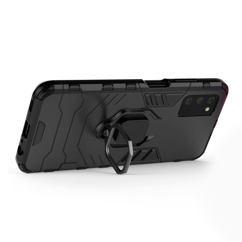Samsung Galaxy A03s Håndværker Cover m. Kickstand - Sort
