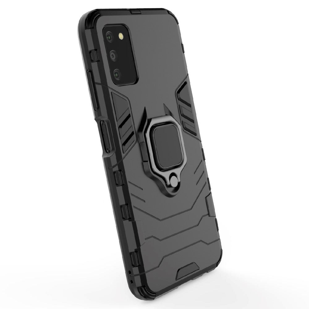 Samsung Galaxy A03s Håndværker Cover m. Kickstand - Sort