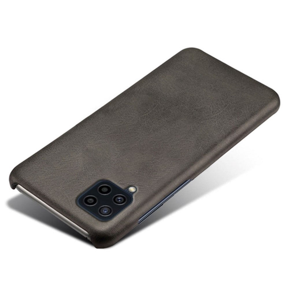 Samsung Galaxy M32 / M22 Kunstlæder Cover - Sort